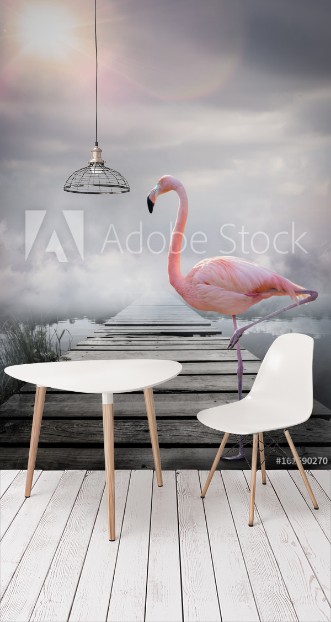 Picture of Flamant rose monde imaginaire